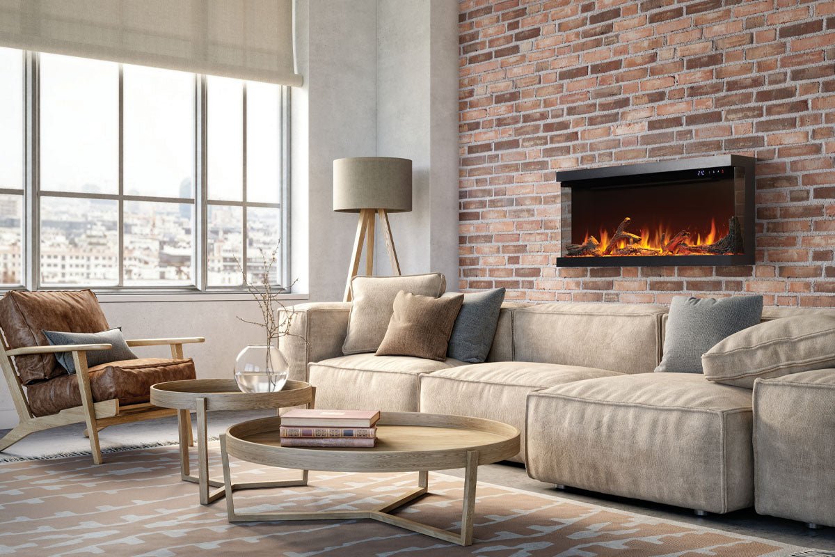 Napoleon Astound 50" FlexMount Smart Multi - Side Wall Mount | Recessed Electric Fireplace - Multi - Side View Electric Fireplace by Napoleon | Buy at Agent BBQ