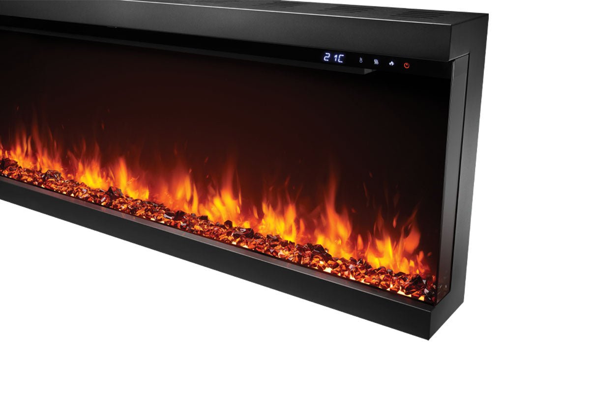 Napoleon Astound 62" FlexMount Smart Multi - Side Wall Mount | Recessed Electric Fireplace - Multi - Side View Electric Fireplace by Napoleon | Buy at Agent BBQ