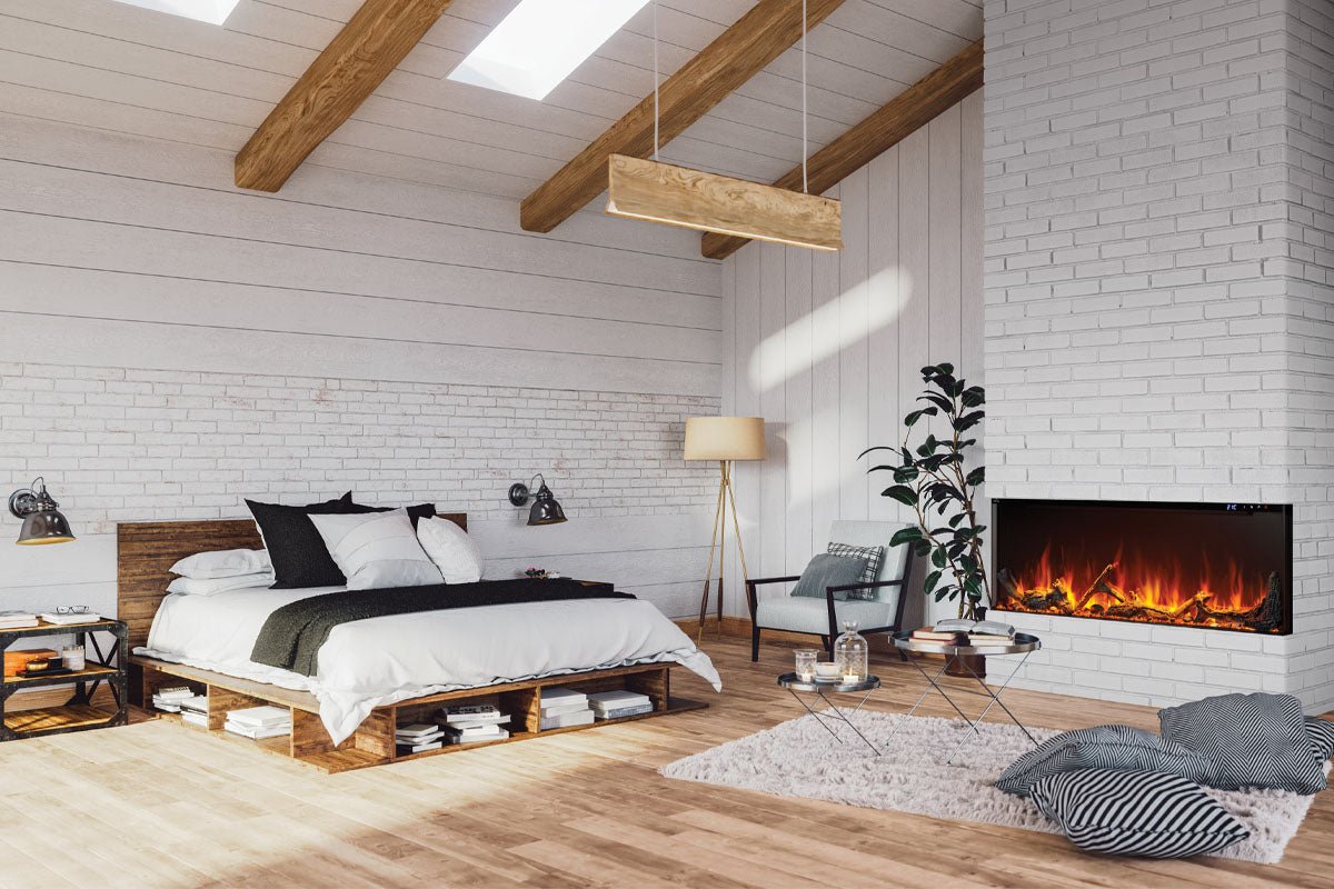 Napoleon Astound 62" FlexMount Smart Multi - Side Wall Mount | Recessed Electric Fireplace - Multi - Side View Electric Fireplace by Napoleon | Buy at Agent BBQ