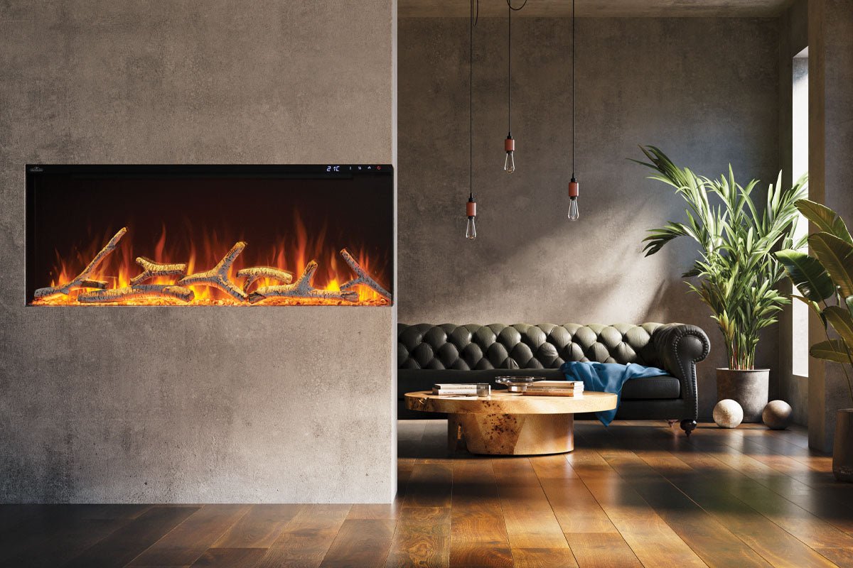 Napoleon Astound 62" FlexMount Smart Multi - Side Wall Mount | Recessed Electric Fireplace - Multi - Side View Electric Fireplace by Napoleon | Buy at Agent BBQ
