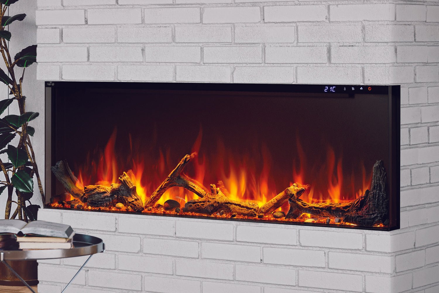 Napoleon Astound 62" FlexMount Smart Multi - Side Wall Mount | Recessed Electric Fireplace - Multi - Side View Electric Fireplace by Napoleon | Buy at Agent BBQ
