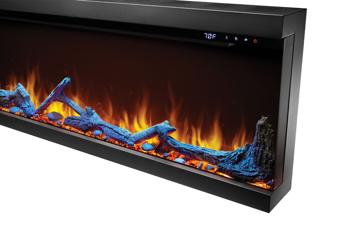 Napoleon Astound 62" FlexMount Smart Multi - Side Wall Mount | Recessed Electric Fireplace - Multi - Side View Electric Fireplace by Napoleon | Buy at Agent BBQ