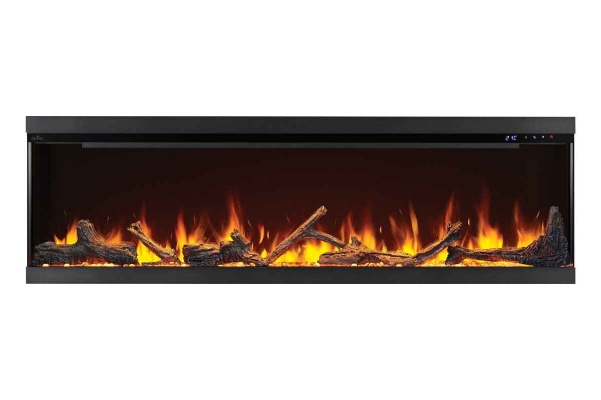 Napoleon Astound 74" FlexMount Smart Multi - Side Wall Mount | Recessed Electric Fireplace - Multi - Side View Electric Fireplace by Napoleon | Buy at Agent BBQ