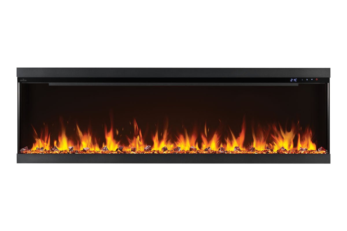 Napoleon Astound 74" FlexMount Smart Multi - Side Wall Mount | Recessed Electric Fireplace - Multi - Side View Electric Fireplace by Napoleon | Buy at Agent BBQ