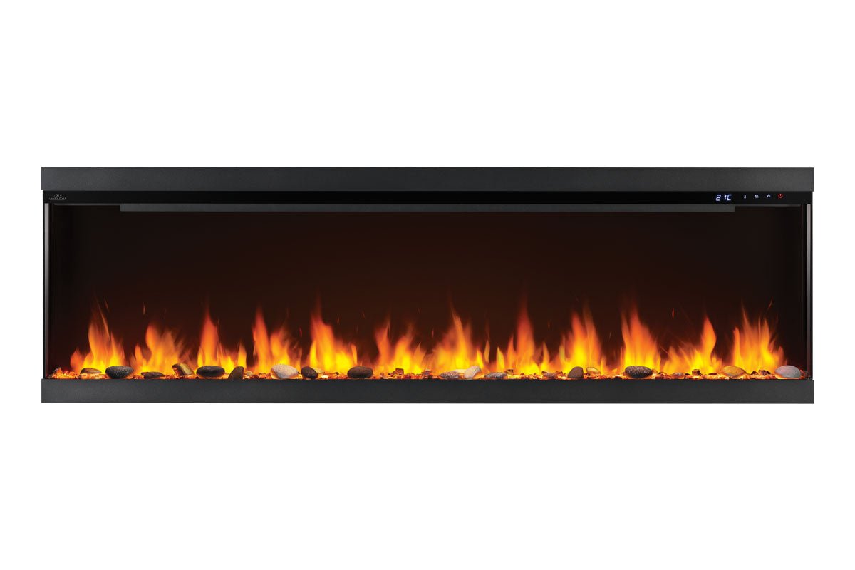 Napoleon Astound 74" FlexMount Smart Multi - Side Wall Mount | Recessed Electric Fireplace - Multi - Side View Electric Fireplace by Napoleon | Buy at Agent BBQ