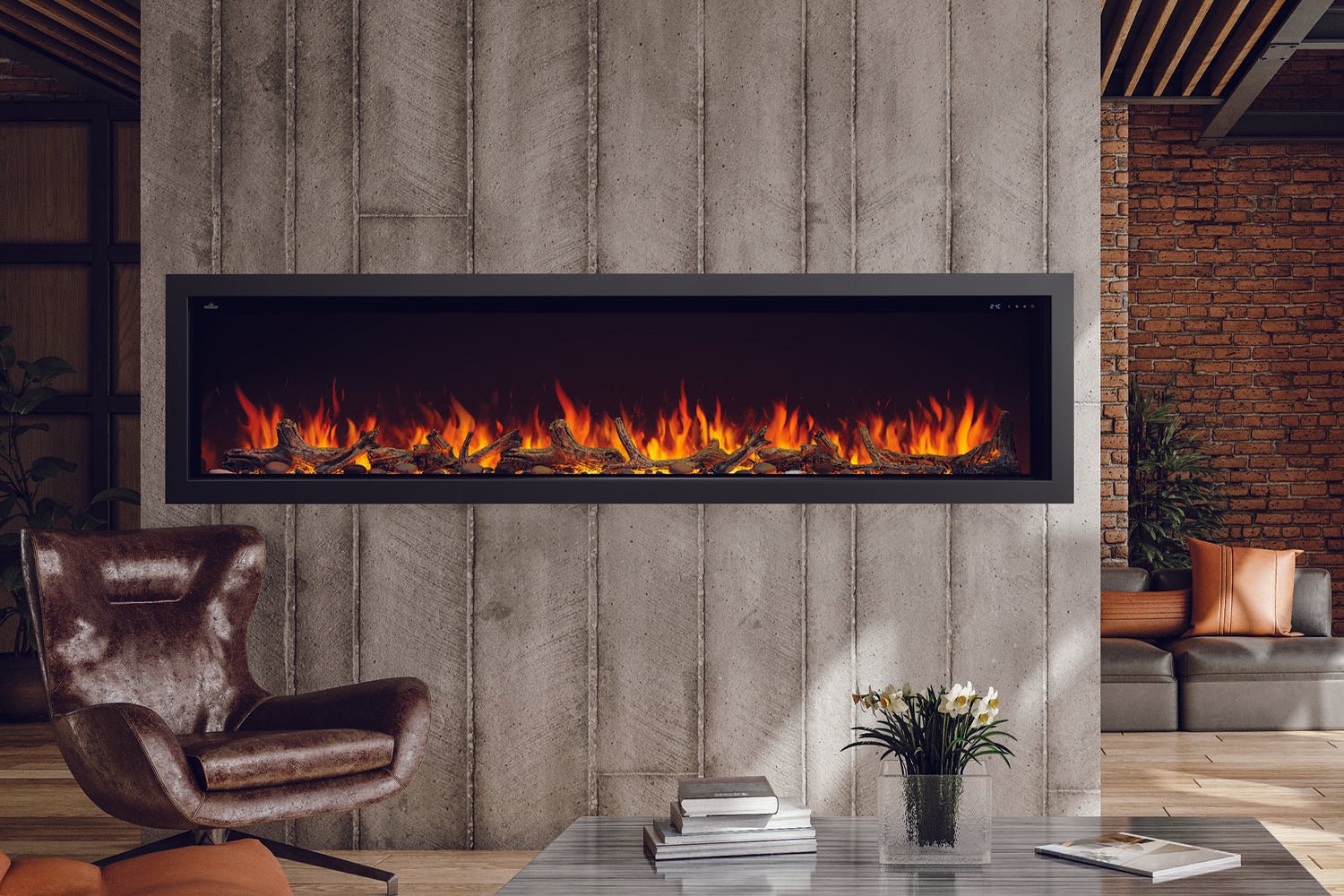 Napoleon Astound 96" Smart Built - In Linear Electric Fireplace - Wall Mount Built In Electric Fireplace by Napoleon | Buy at Agent BBQ