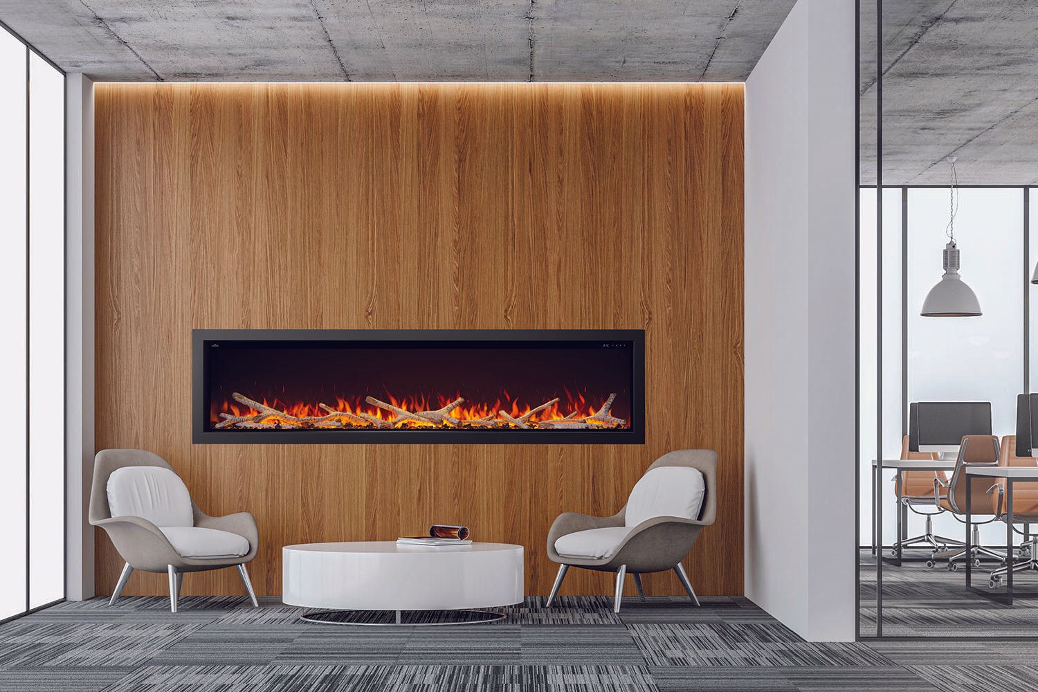 Napoleon Astound 96" Smart Built - In Linear Electric Fireplace - Wall Mount Built In Electric Fireplace by Napoleon | Buy at Agent BBQ