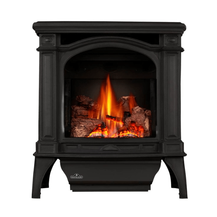 Napoleon Bayfield Metallic Black Direct Vent Gas Stove - Gas Stove by Napoleon | Buy at Agent BBQ