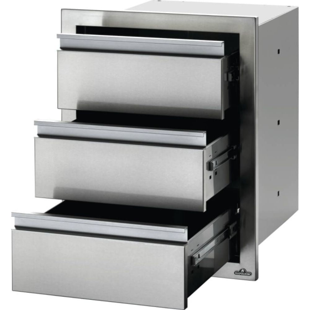 Napoleon BI - 1824 - 3DR - 18" x 24" Triple Drawer - by Napoleon | Buy at Agent BBQ