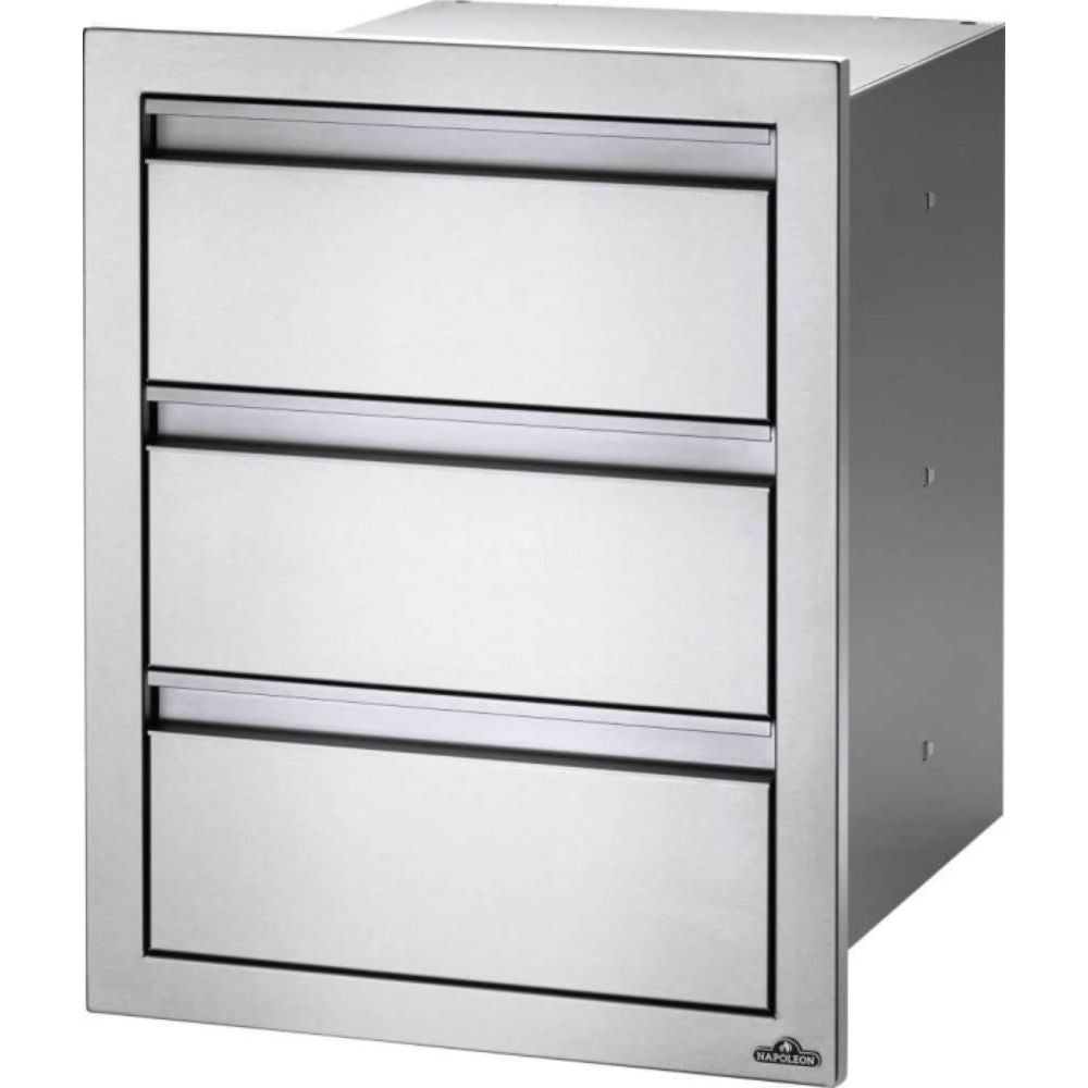 Napoleon BI - 1824 - 3DR - 18" x 24" Triple Drawer - by Napoleon | Buy at Agent BBQ