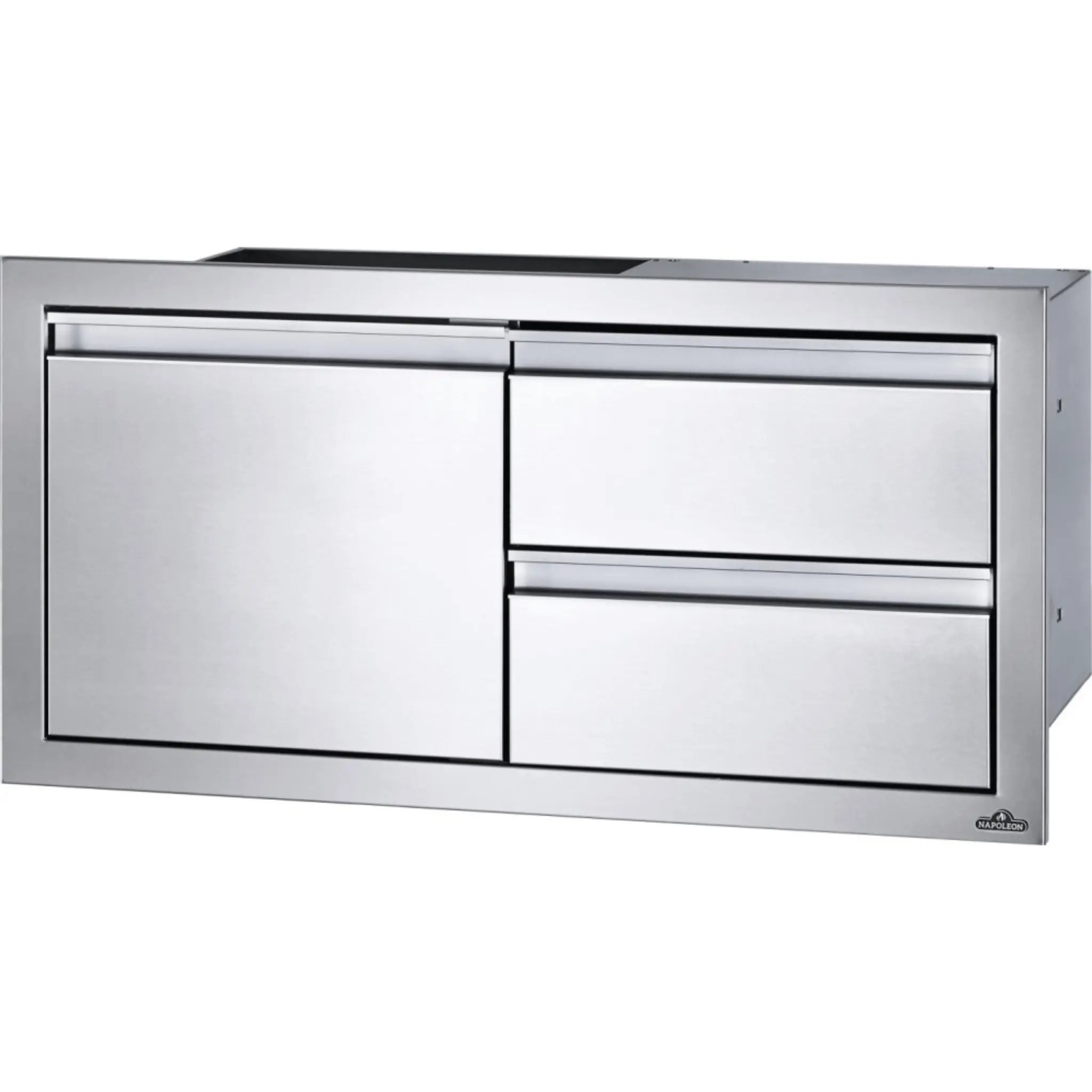 Napoleon BI - 3616 - 1D2DR 36" x 16" Single Door and Double Drawer Cabinet Cabinet for BIG38RB - by Napoleon | Buy at Agent BBQ