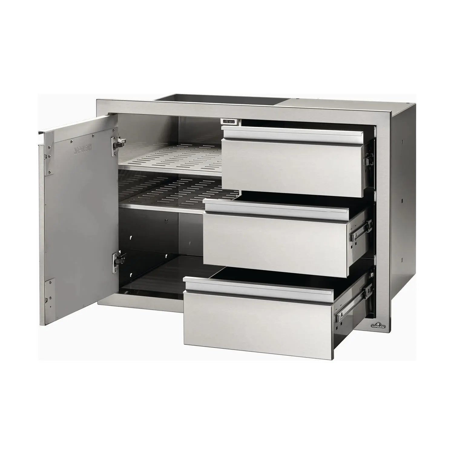 Napoleon BI - 3624 - 1D3DR - 36" x 24" Single Door & Triple Drawer Combo - by Napoleon | Buy at Agent BBQ