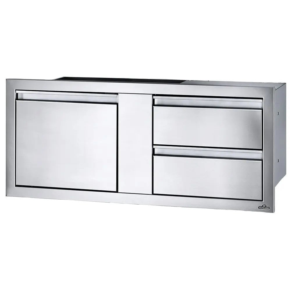 Napoleon BI - 4216 - 1D2DR - 42" x 16" Single Door & Double Drawer Combo - by Napoleon | Buy at Agent BBQ