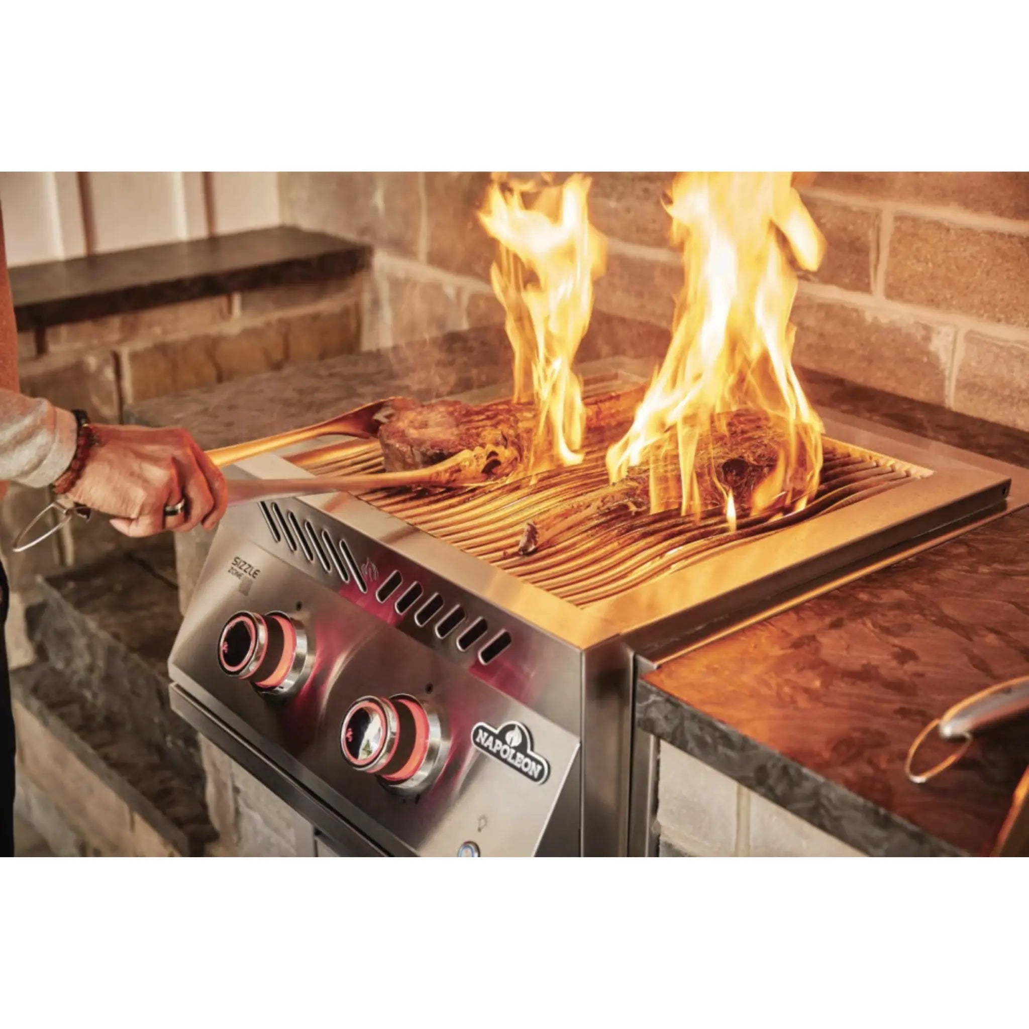 Napoleon Built - in 18" Dual Infrared Burner - BIB18IRSS - Infrared Burner by Napoleon | Buy at Agent BBQ