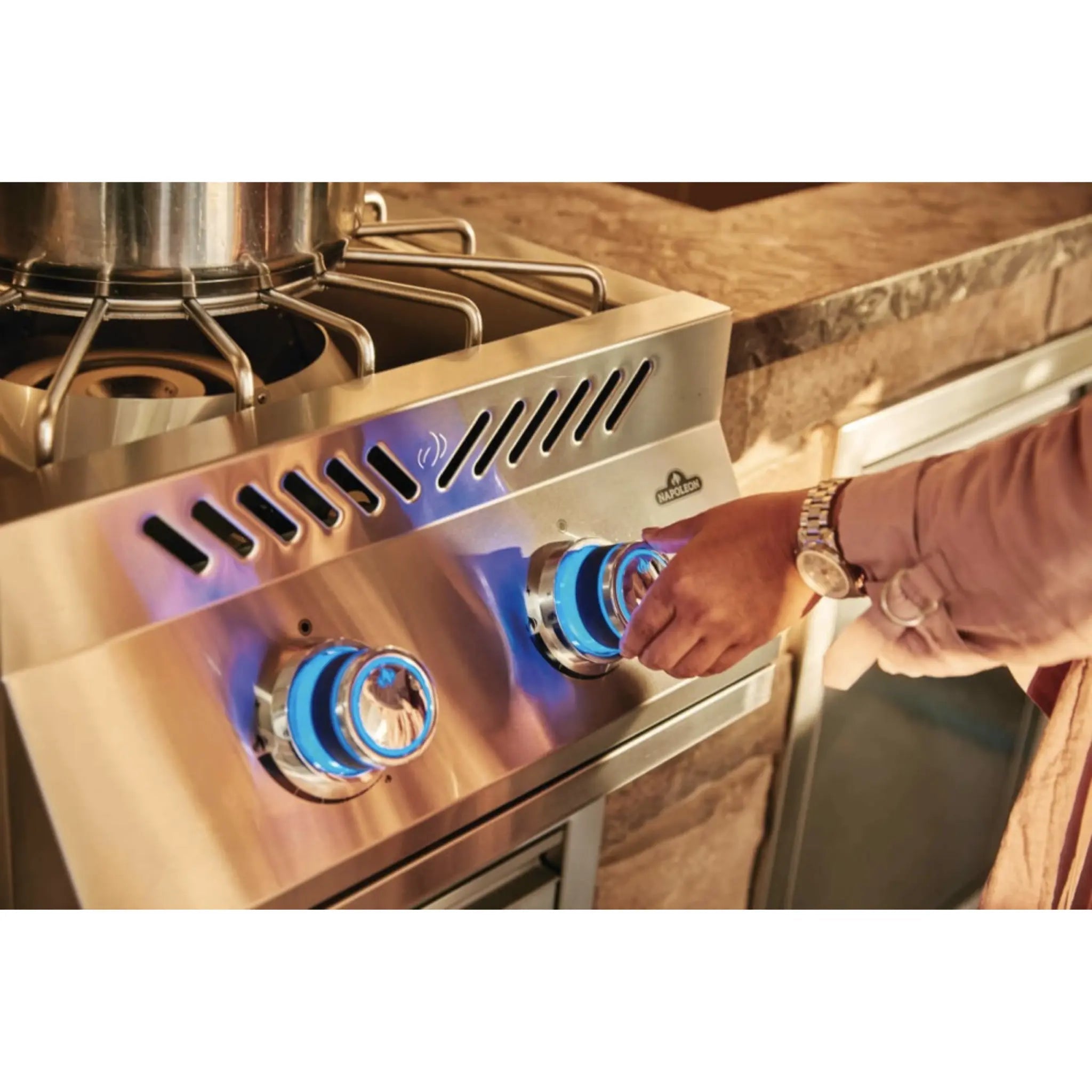 Napoleon Built - in 700 Series Power Burner with Stainless Steel Cover - BIB18PBSS - Infrared Burner by Napoleon | Buy at Agent BBQ