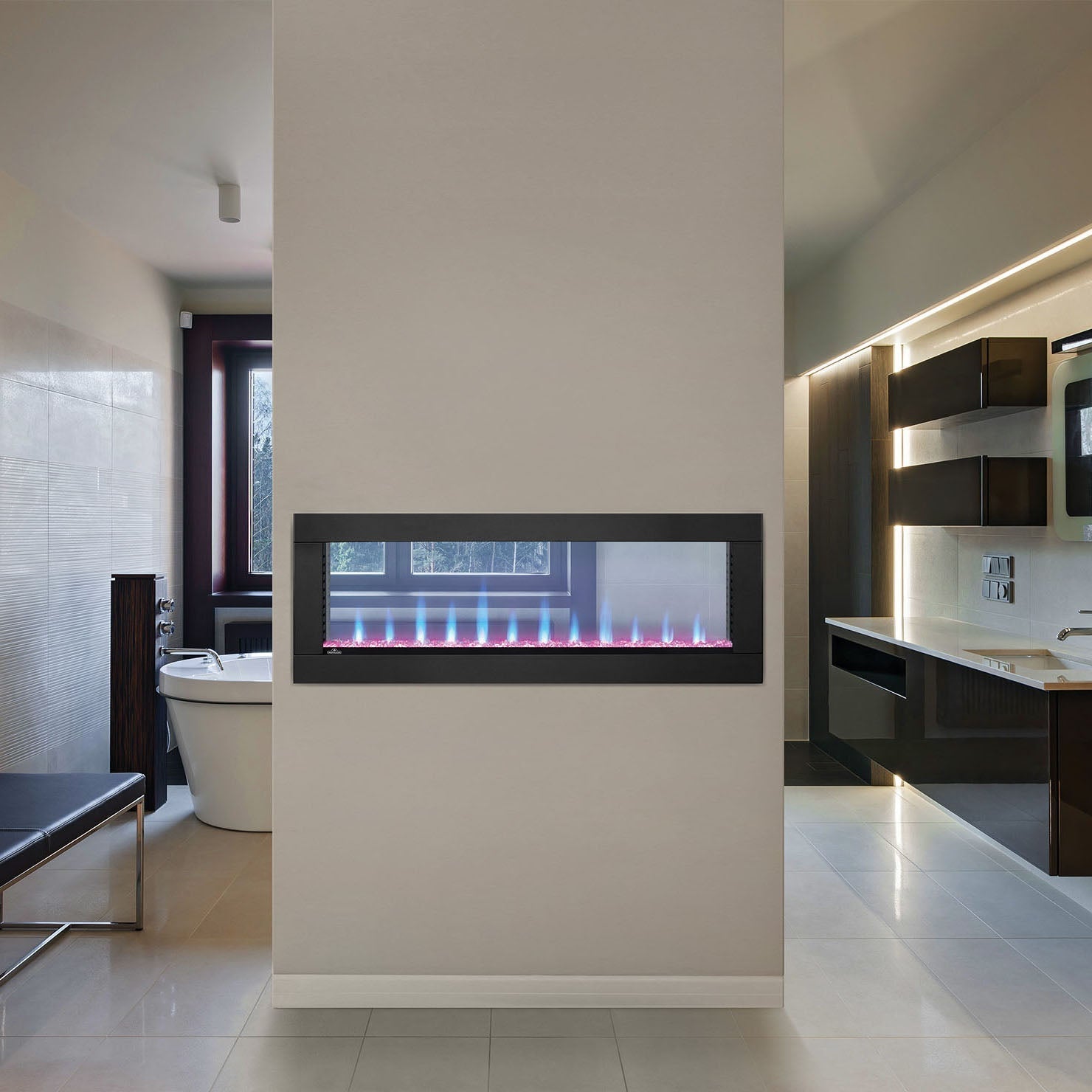 Napoleon Clearion Elite 60" See Thru Electric Fireplace - See Through Electric Fireplace by Napoleon | Buy at Agent BBQ