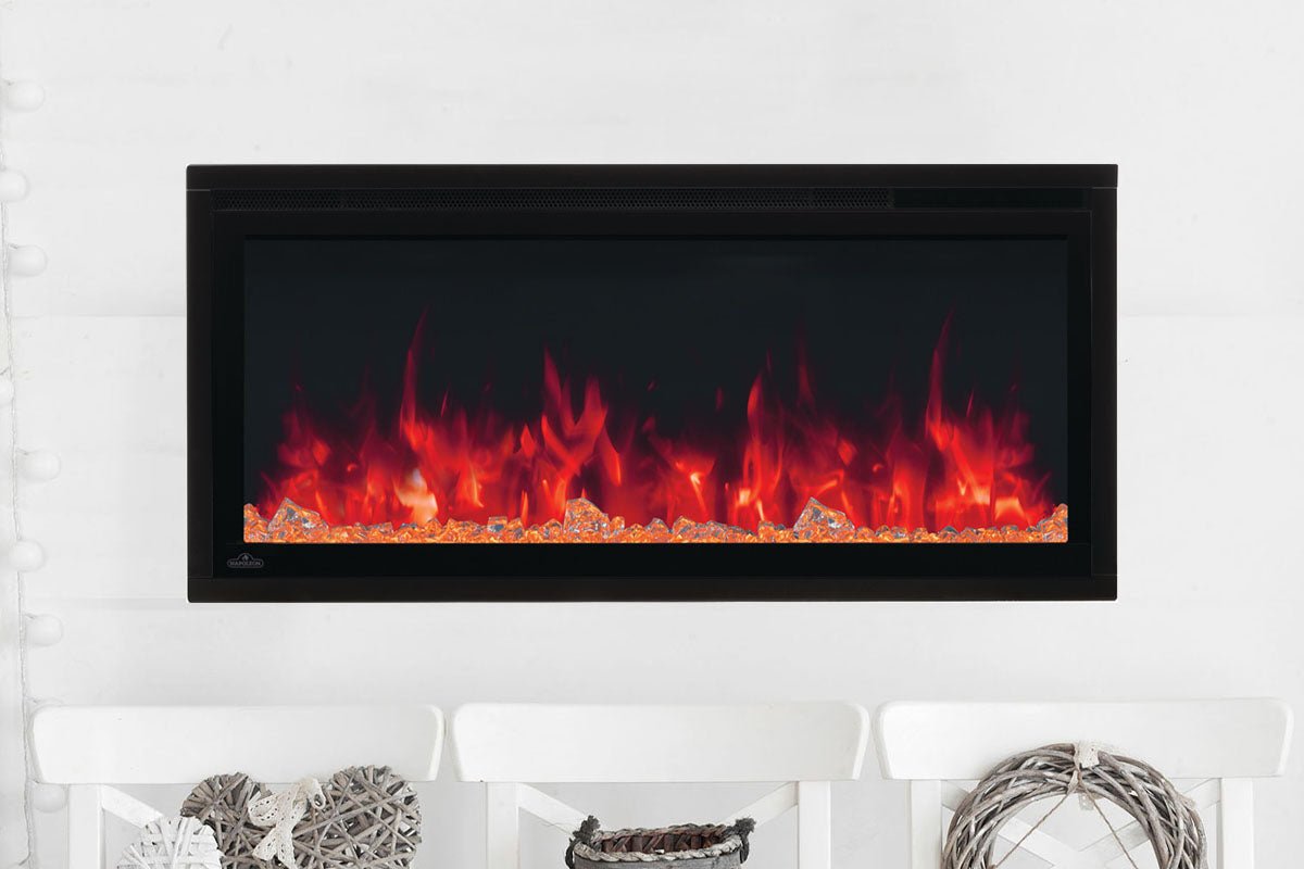 Napoleon Entice 36" Wall Mount / Recessed Linear Electric Fireplace - Wall Mount Built In Electric Fireplace by Napoleon | Buy at Agent BBQ