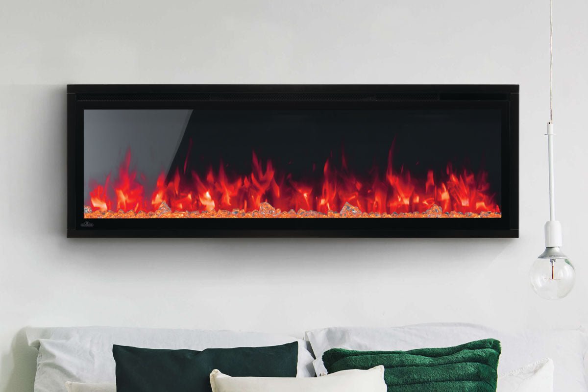 Napoleon Entice 50" Wall Mount / Recessed Linear Electric Fireplace - Wall Mount Built In Electric Fireplace by Napoleon | Buy at Agent BBQ