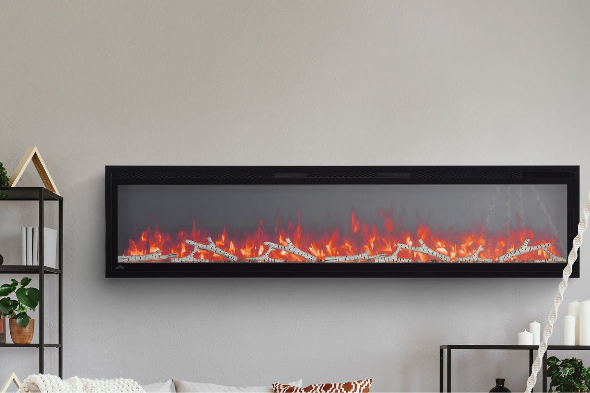 Napoleon Entice 60" Wall Mount / Recessed Linear Electric Fireplace - Wall Mount Built In Electric Fireplace by Napoleon | Buy at Agent BBQ