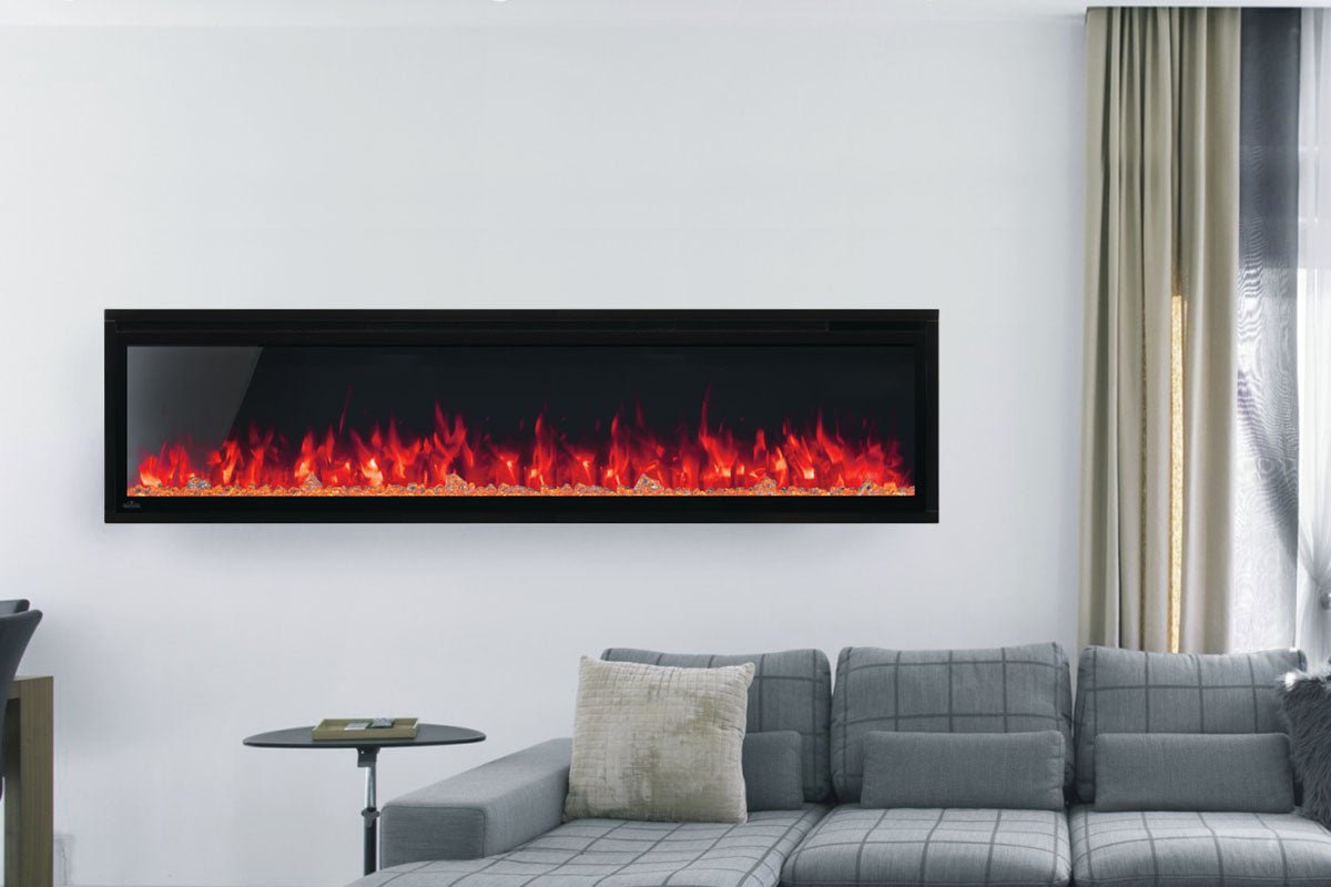 Napoleon Entice 72" Wall Mount / Recessed Linear Electric Fireplace - Wall Mount Built In Electric Fireplace by Napoleon | Buy at Agent BBQ