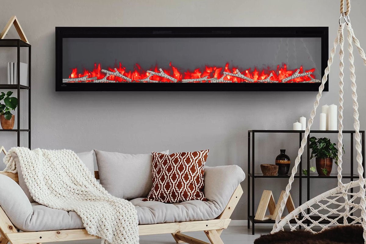Napoleon Entice 72" Wall Mount / Recessed Linear Electric Fireplace - Wall Mount Built In Electric Fireplace by Napoleon | Buy at Agent BBQ