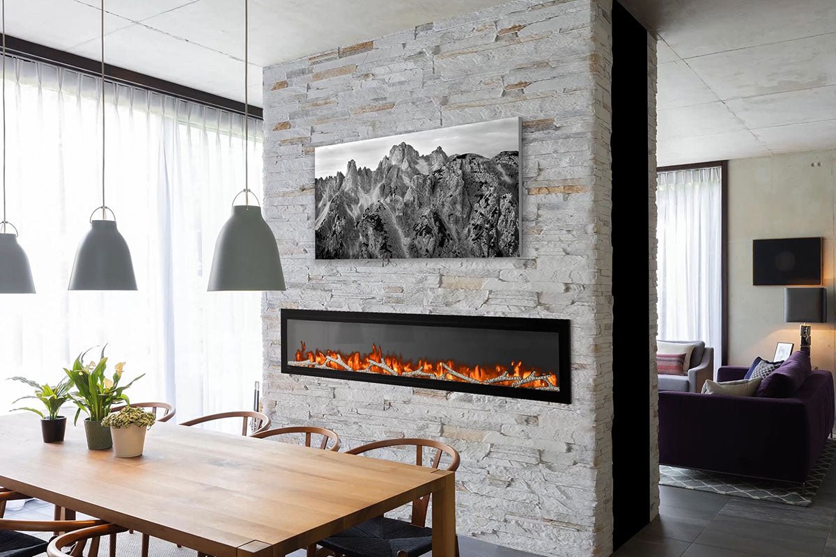 Napoleon Entice 72" Wall Mount / Recessed Linear Electric Fireplace - Wall Mount Built In Electric Fireplace by Napoleon | Buy at Agent BBQ