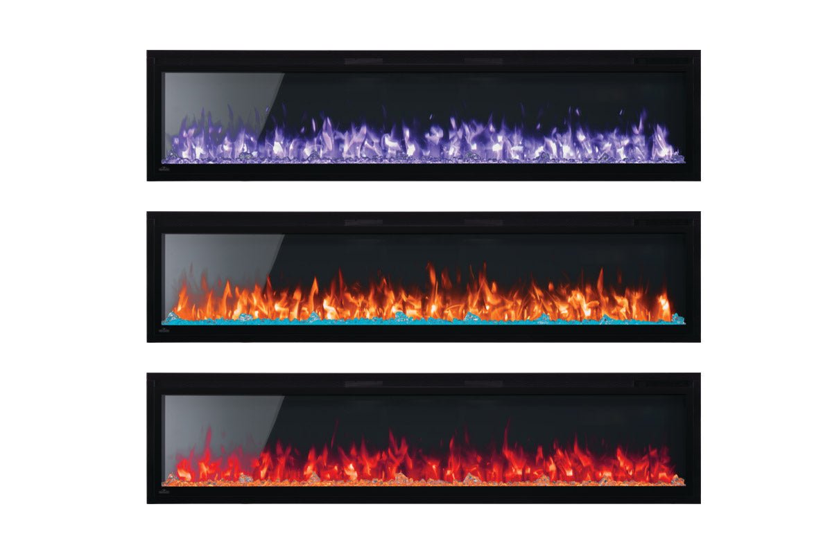 Napoleon Entice 72" Wall Mount / Recessed Linear Electric Fireplace - Wall Mount Built In Electric Fireplace by Napoleon | Buy at Agent BBQ