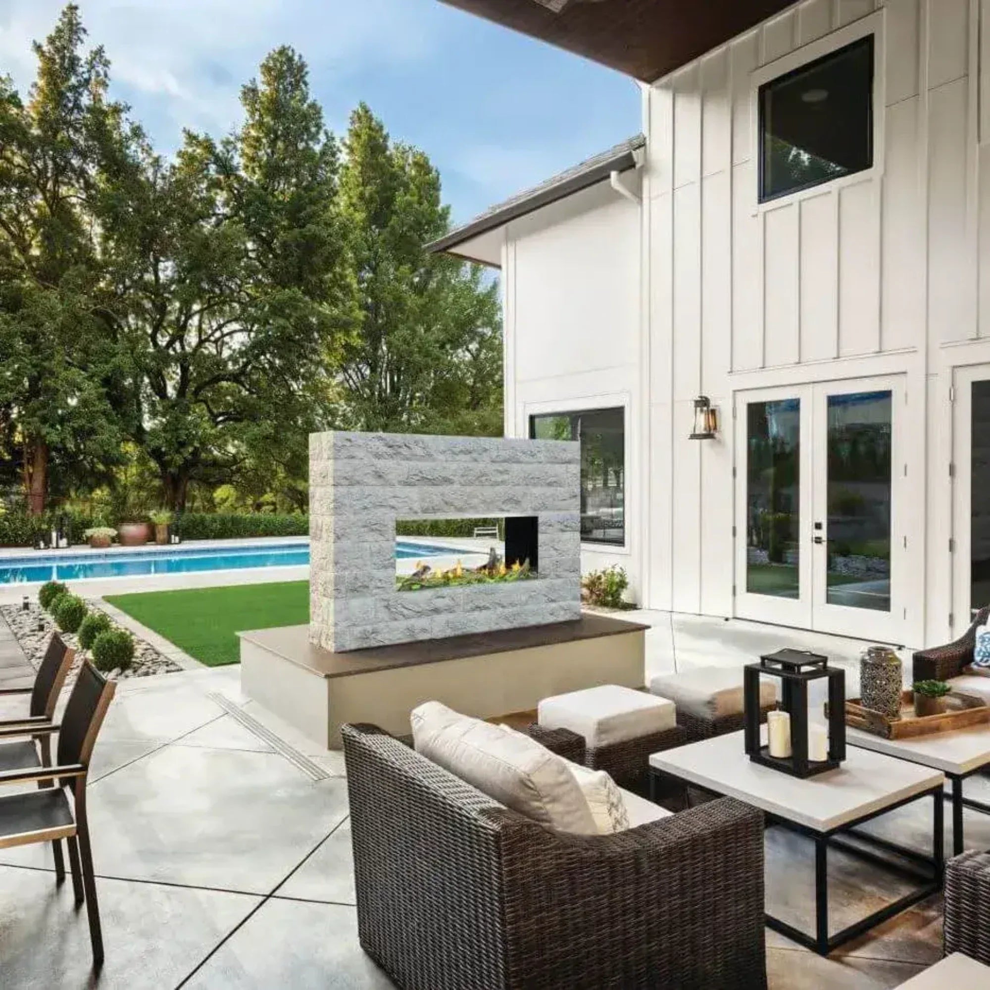 Napoleon Galaxy™ Stainless Steel 50-Inch Linear Outdoor Gas Fireplace - by Napoleon | Buy at Agent BBQ