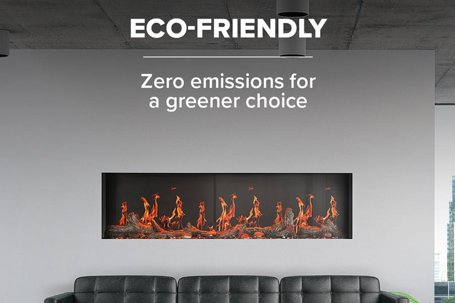 Napoleon Luminex 65" LCD Virtual Smart Multi - Sided Built In Electric Fireplace - Multi - Side View Electric Fireplace by Napoleon | Buy at Agent BBQ