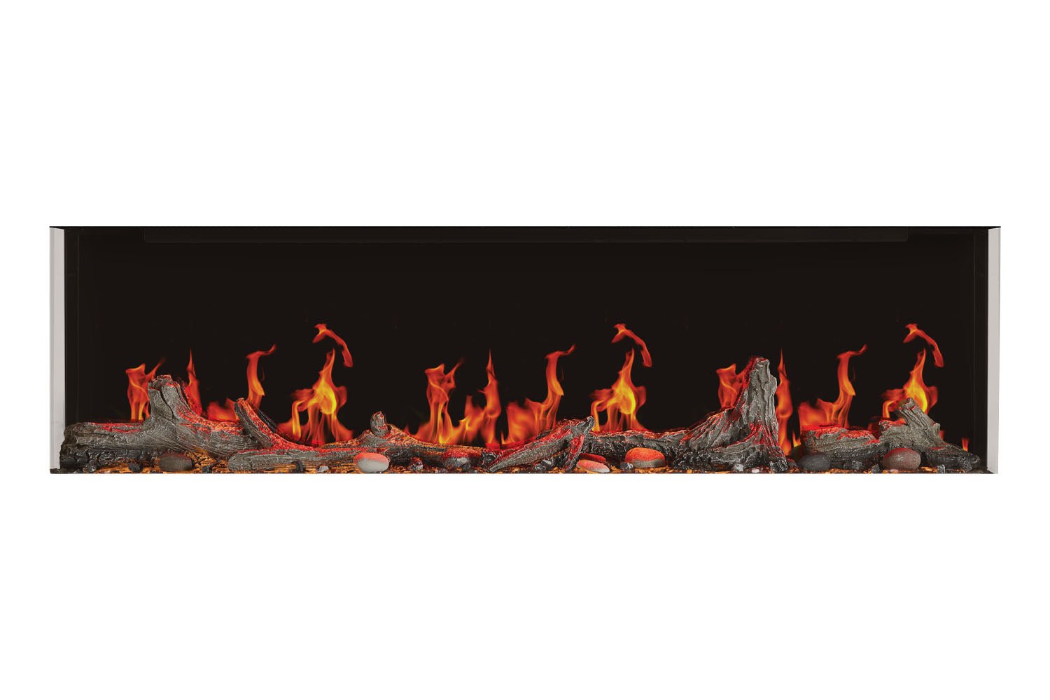 Napoleon Luminex 65" LCD Virtual Smart Multi - Sided Built In Electric Fireplace - Multi - Side View Electric Fireplace by Napoleon | Buy at Agent BBQ