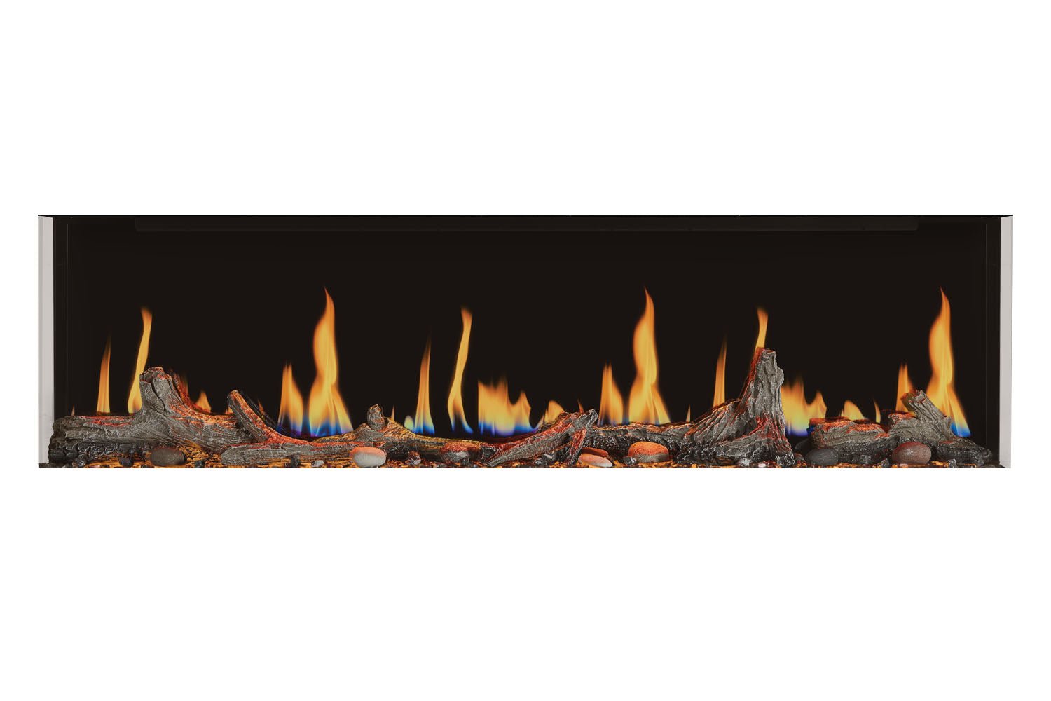 Napoleon Luminex 65" LCD Virtual Smart Multi - Sided Built In Electric Fireplace - Multi - Side View Electric Fireplace by Napoleon | Buy at Agent BBQ