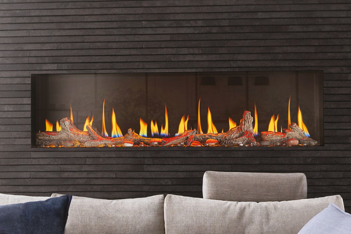 Napoleon Luminex 65" LCD Virtual Smart Multi - Sided Built In Electric Fireplace - Multi - Side View Electric Fireplace by Napoleon | Buy at Agent BBQ