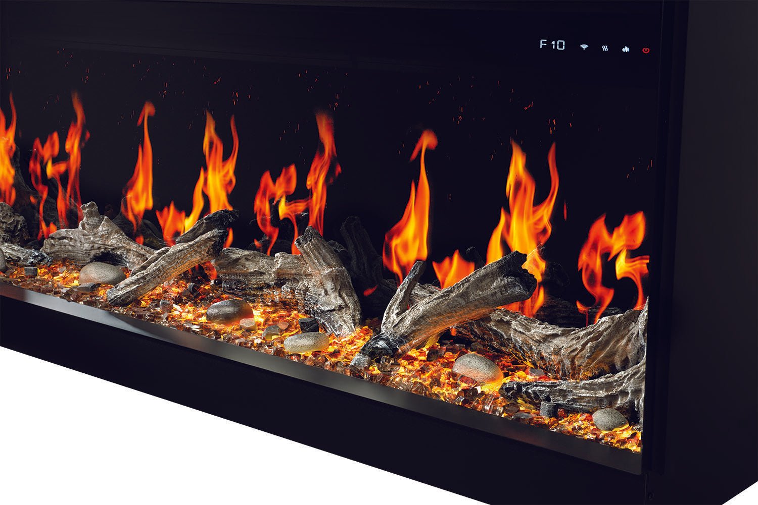 Napoleon Luminex 65" LCD Virtual Smart Multi - Sided Built In Electric Fireplace - Multi - Side View Electric Fireplace by Napoleon | Buy at Agent BBQ