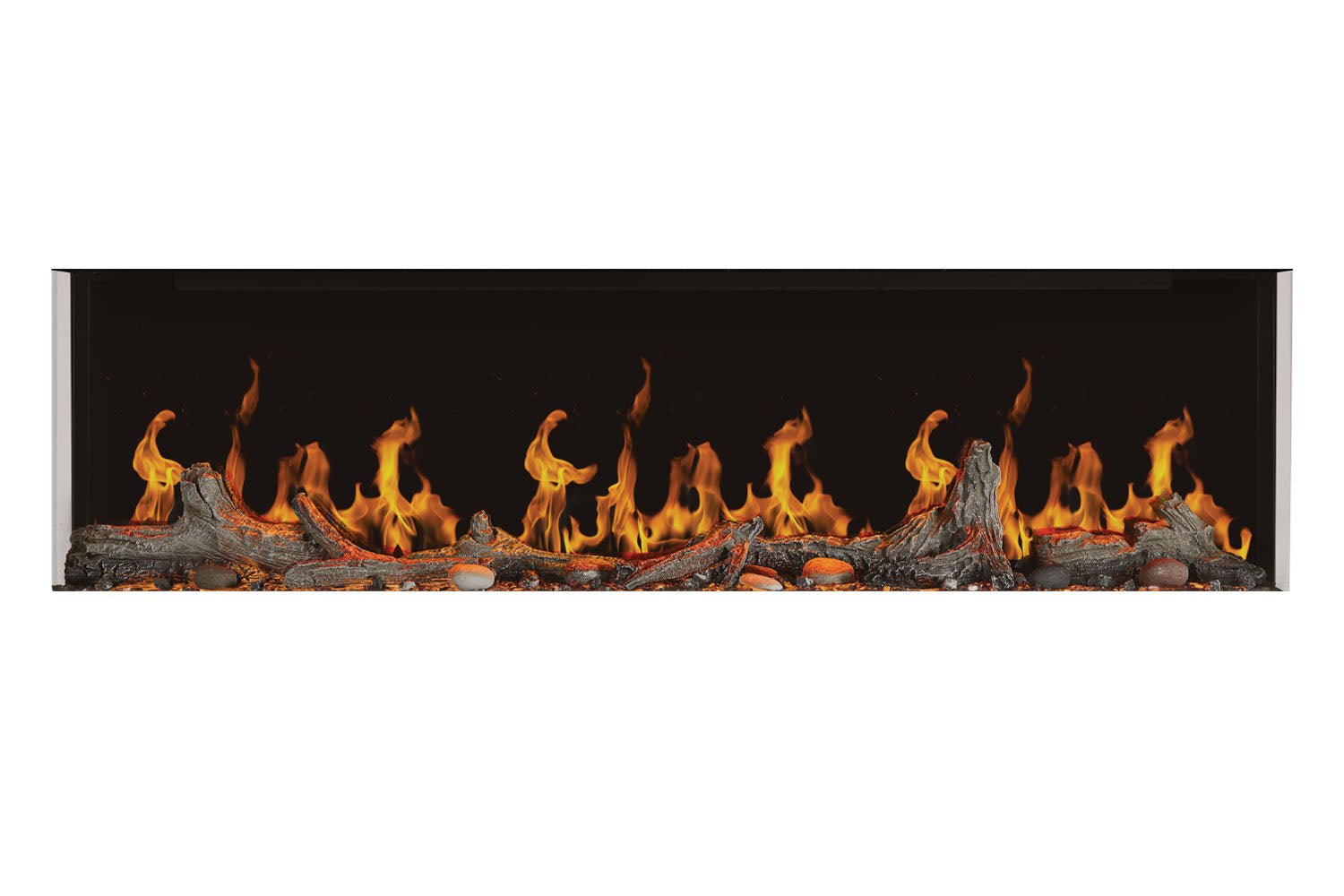 Napoleon Luminex 65" LCD Virtual Smart Multi - Sided Built In Electric Fireplace - Multi - Side View Electric Fireplace by Napoleon | Buy at Agent BBQ