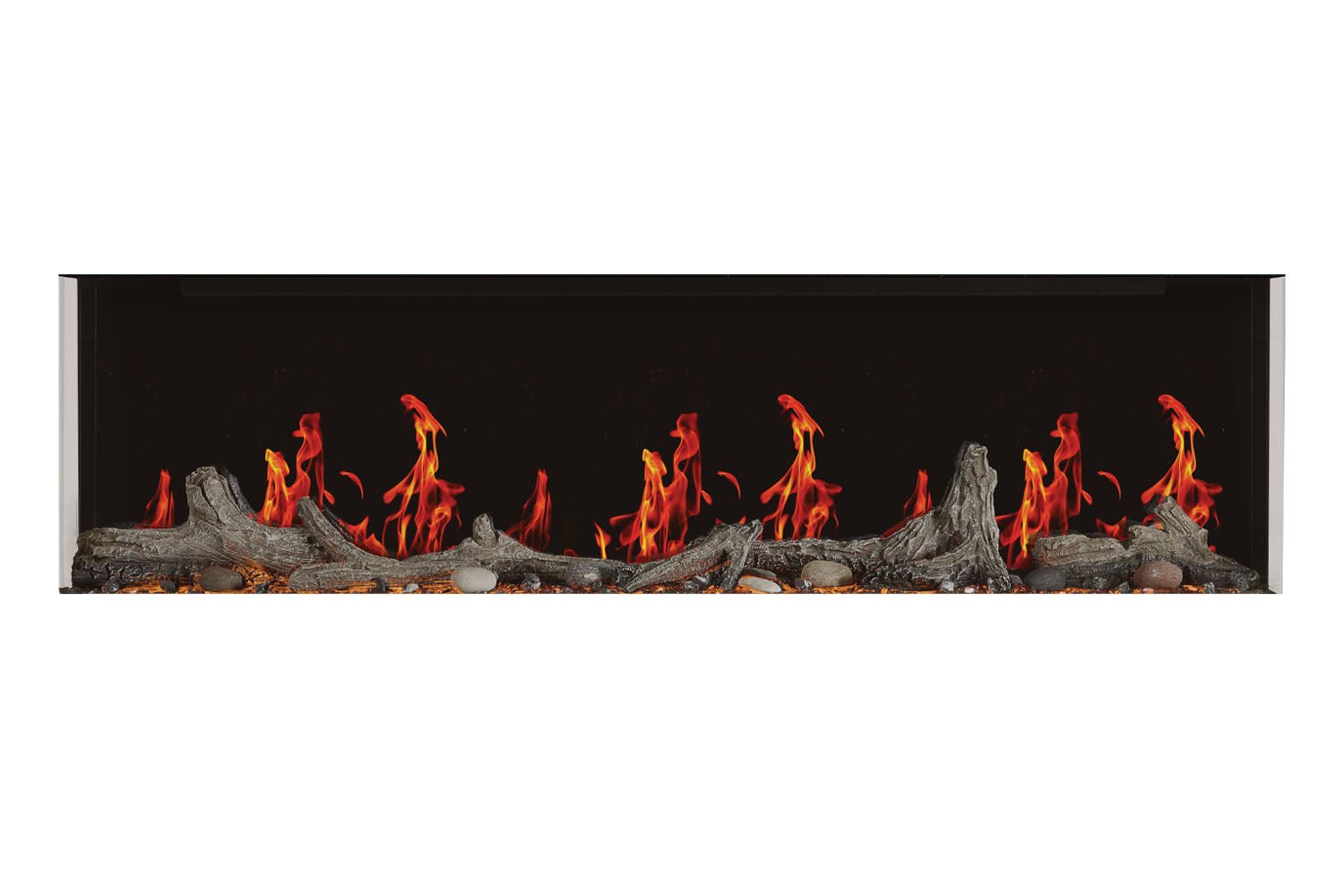 Napoleon Luminex 65" LCD Virtual Smart Multi - Sided Built In Electric Fireplace - Multi - Side View Electric Fireplace by Napoleon | Buy at Agent BBQ