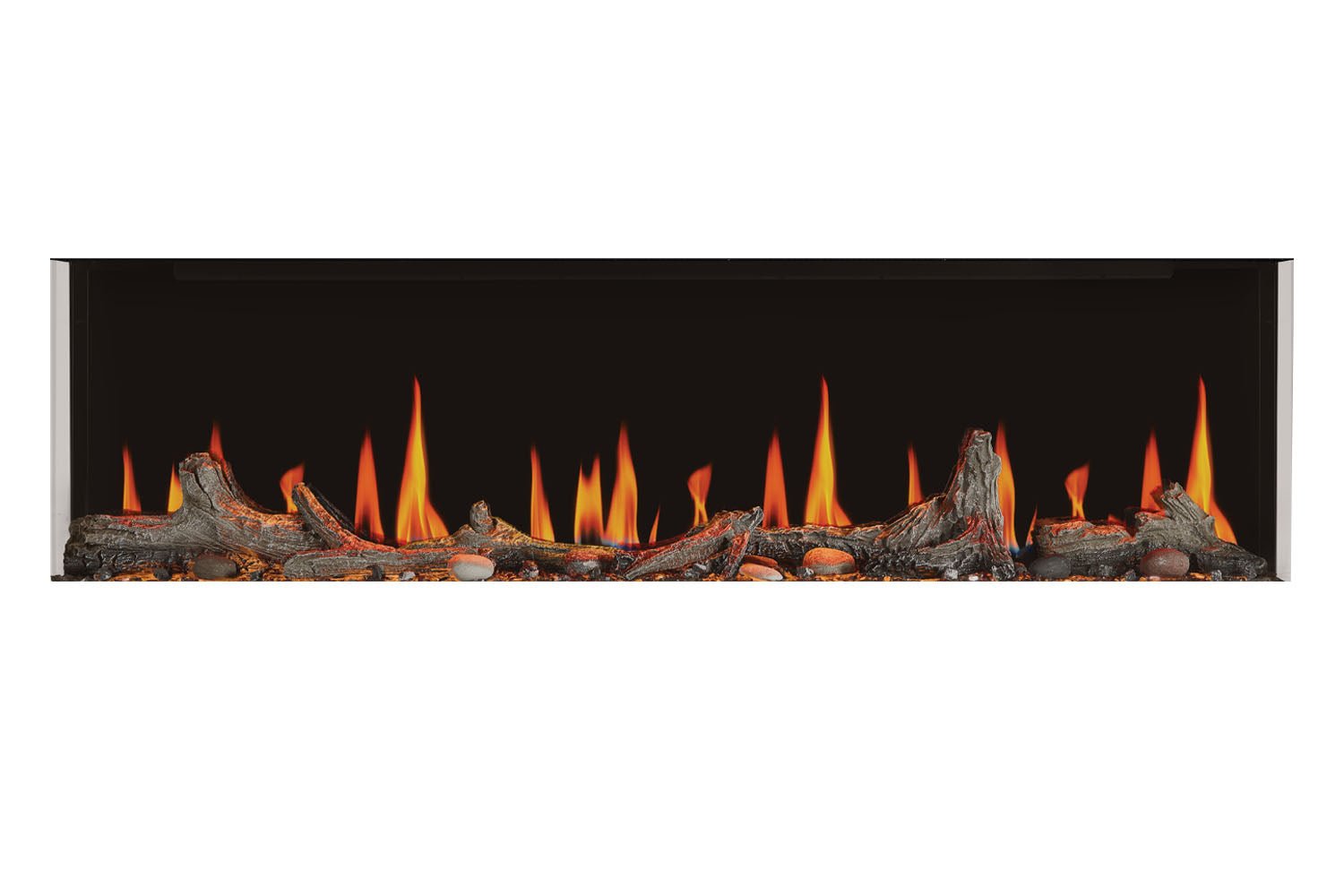 Napoleon Luminex 65" LCD Virtual Smart Multi - Sided Built In Electric Fireplace - Multi - Side View Electric Fireplace by Napoleon | Buy at Agent BBQ