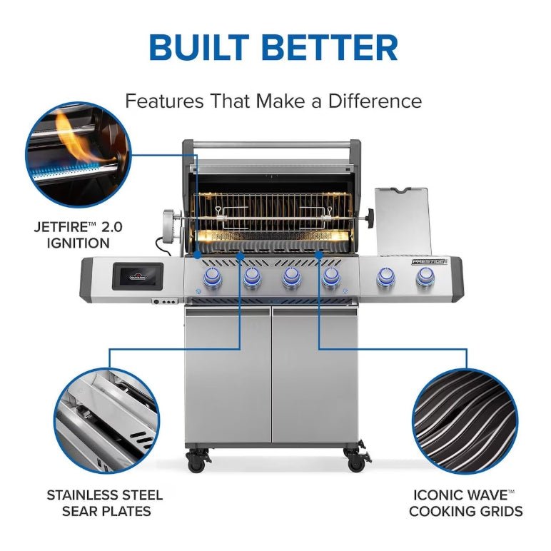 Napoleon Prestige PRO 500 Elite 4 Burner Freestanding Gas Grill - by Napoleon | Buy at Agent BBQ