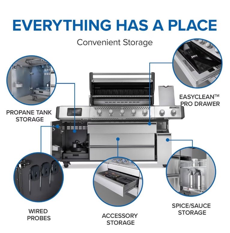 Napoleon Prestige PRO 665 Elite 5 Burner Freestanding Gas Grill - by Napoleon | Buy at Agent BBQ