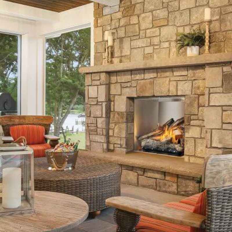 Napoleon Riverside 36 - Inch Outdoor Gas Fireplace - RSS36NE - by Napoleon | Buy at Agent BBQ
