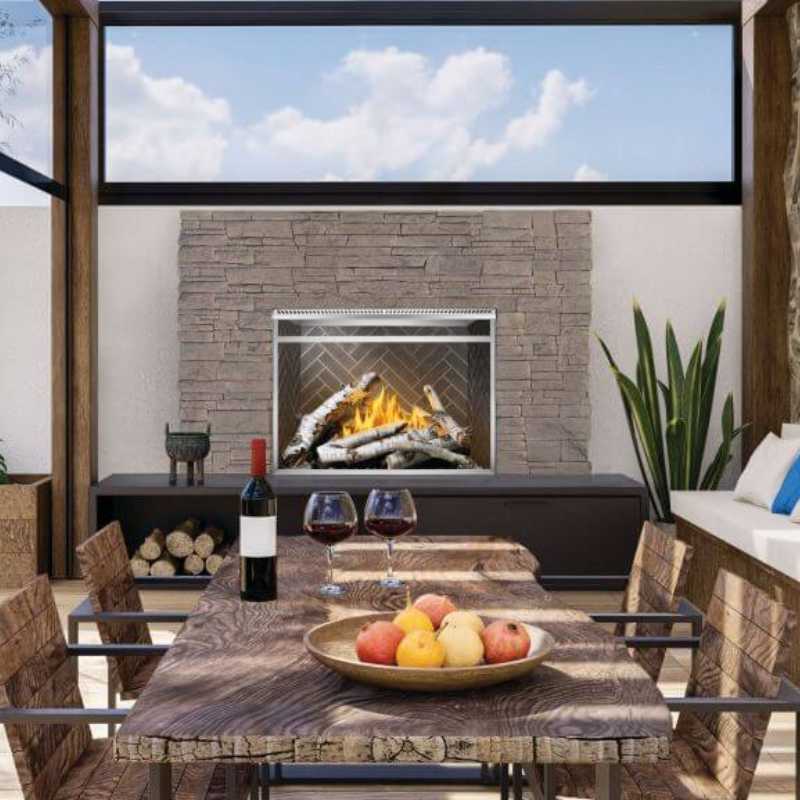Napoleon Riverside 42 - Inch Outdoor Gas Fireplace - RSS42NE - by Napoleon | Buy at Agent BBQ