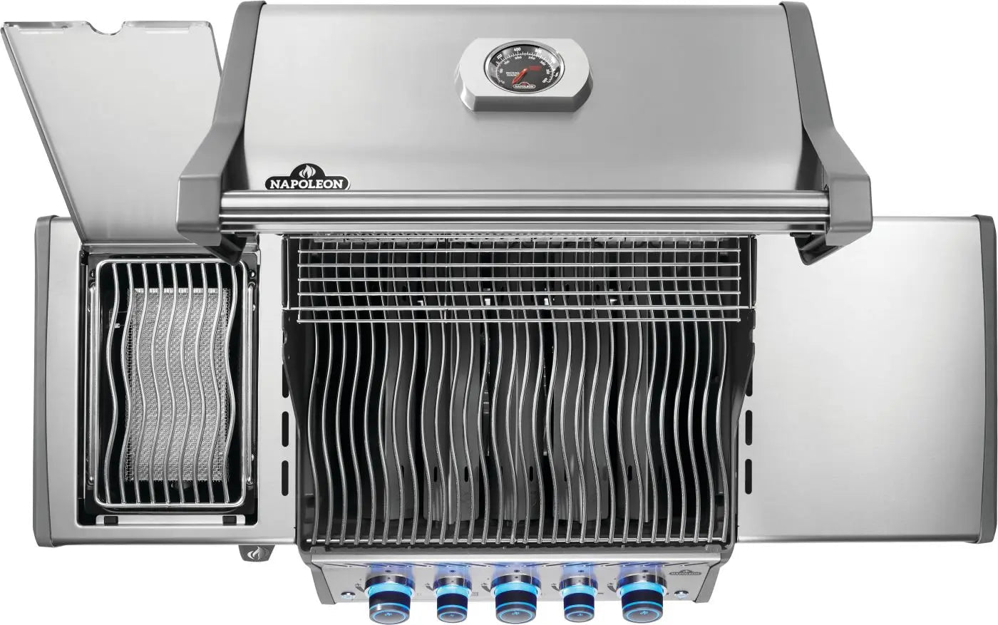 Napoleon Rogue PRO - S 425 3 - Burner Gas Grill w/ Side Burner & SafetyGlow - RPS425RSISS - 2 - Outdoor Grills by Napoleon | Buy at Agent BBQ
