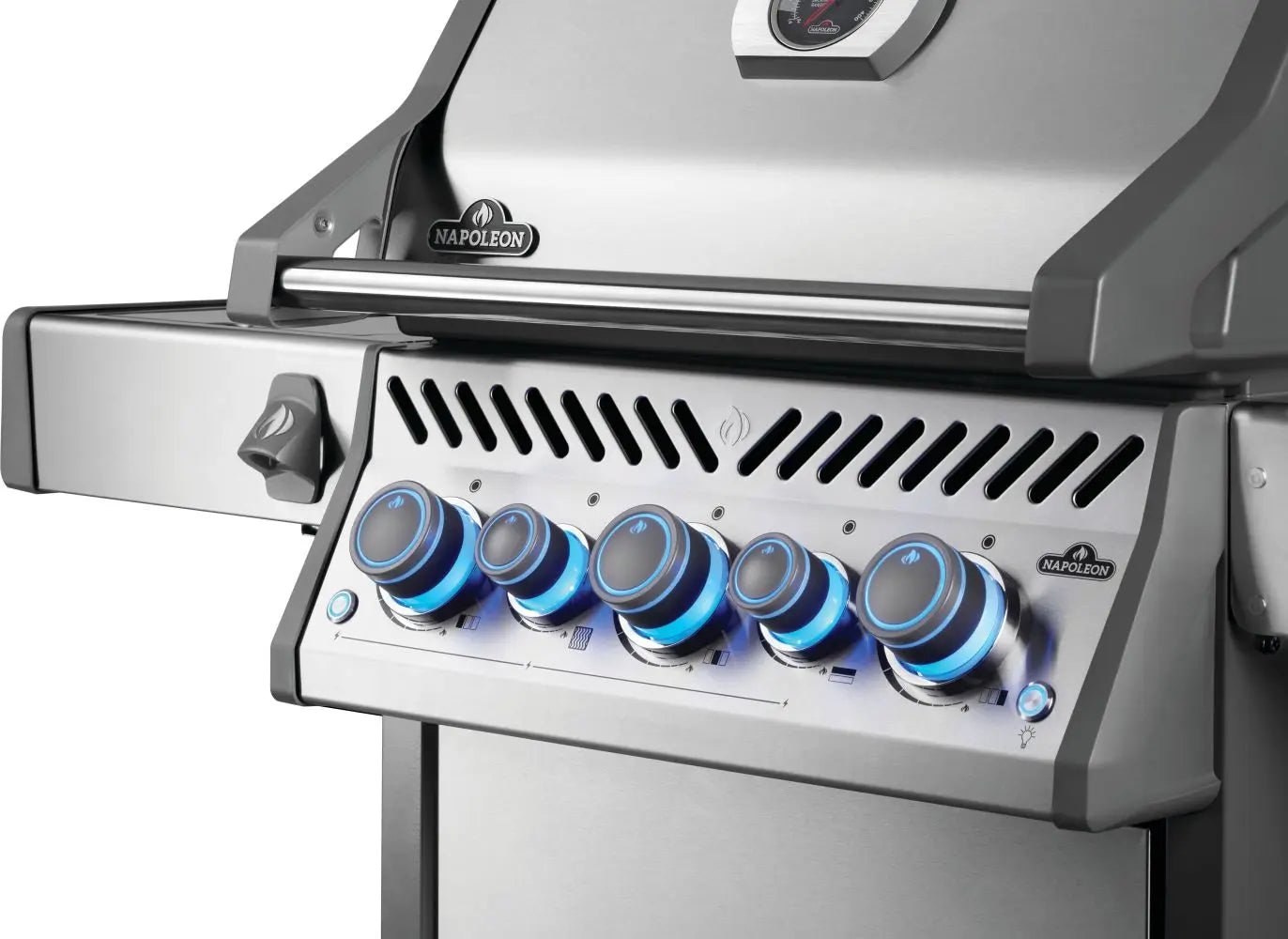 Napoleon Rogue PRO - S 425 3 - Burner Gas Grill w/ Side Burner & SafetyGlow - RPS425RSISS - 2 - Outdoor Grills by Napoleon | Buy at Agent BBQ