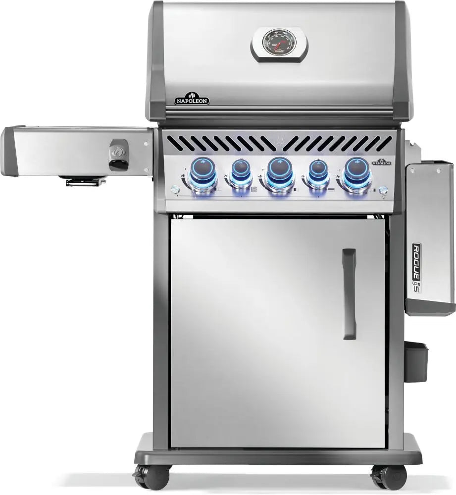 Napoleon Rogue PRO - S 425 3 - Burner Gas Grill w/ Side Burner & SafetyGlow - RPS425RSISS - 2 - Outdoor Grills by Napoleon | Buy at Agent BBQ