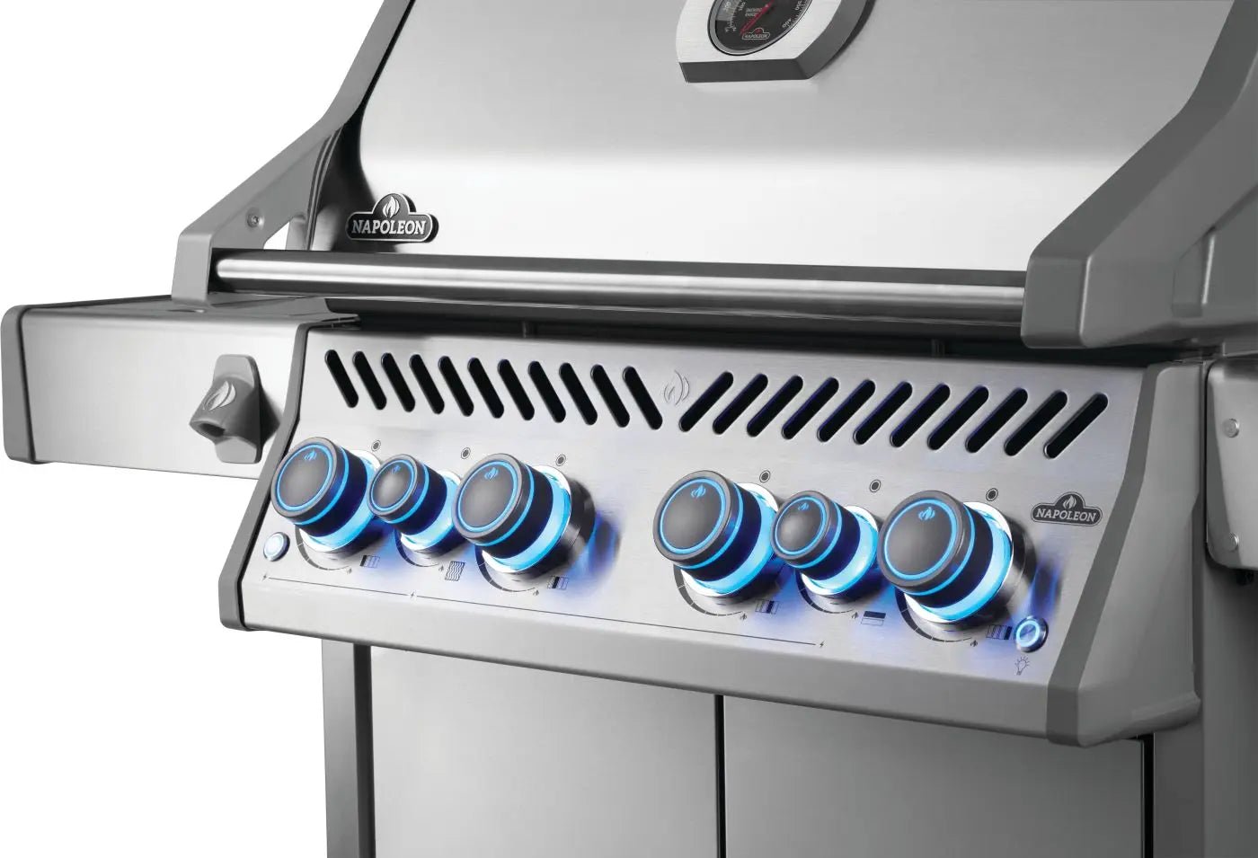 Napoleon Rogue PRO - S 525 4 - Burner Gas Grill w/ Side Burner & SafetyGlow - RPS525RSIBNSS - 2 - Outdoor Grills by Napoleon | Buy at Agent BBQ