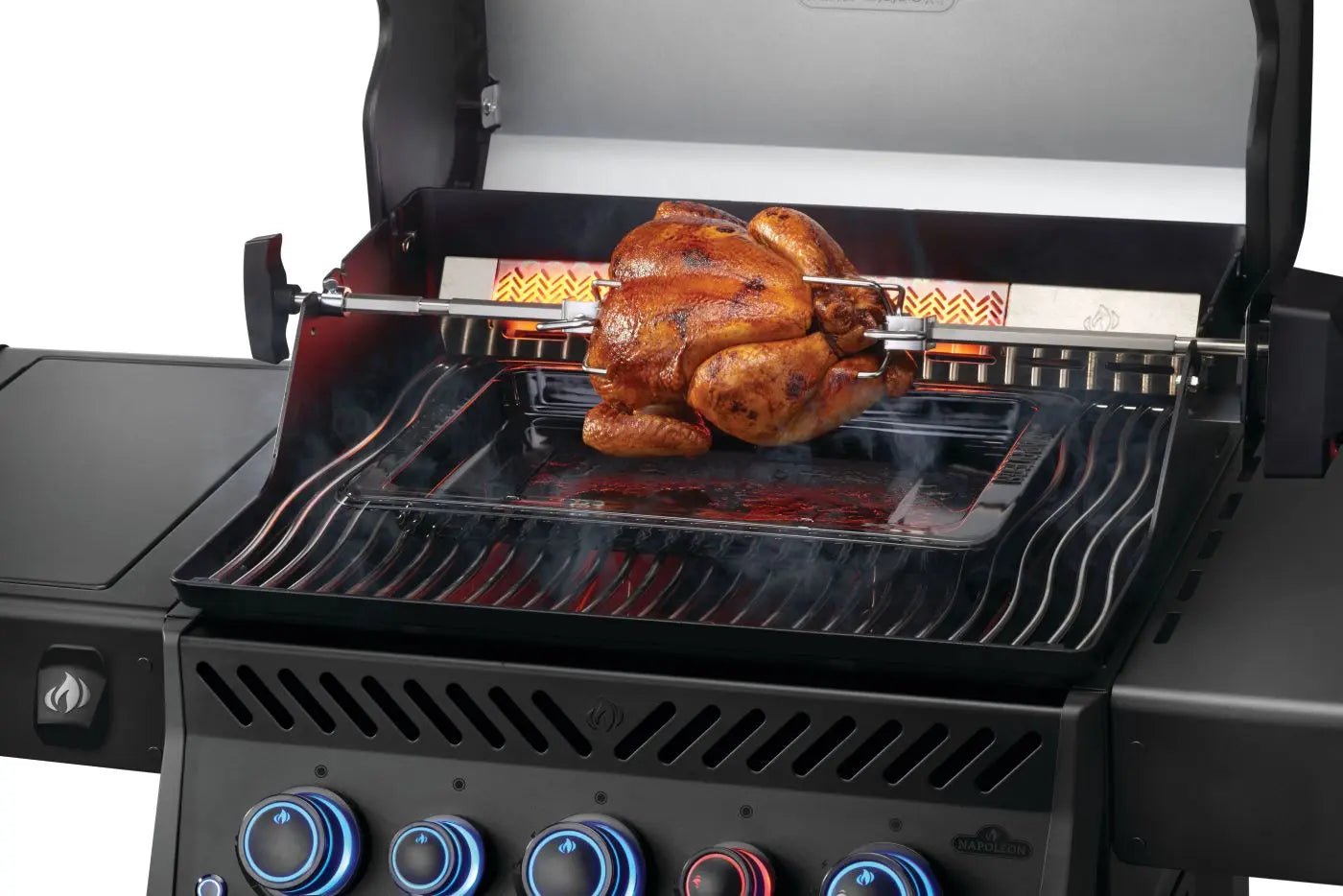 Napoleon Rogue PRO - S Phantom 425 3 - Burner Natural Gas Grill w/ Side Burner & SafetyGlow - RPS425RSIBK - 2 - PHM - Outdoor Grills by Napoleon | Buy at Agent BBQ