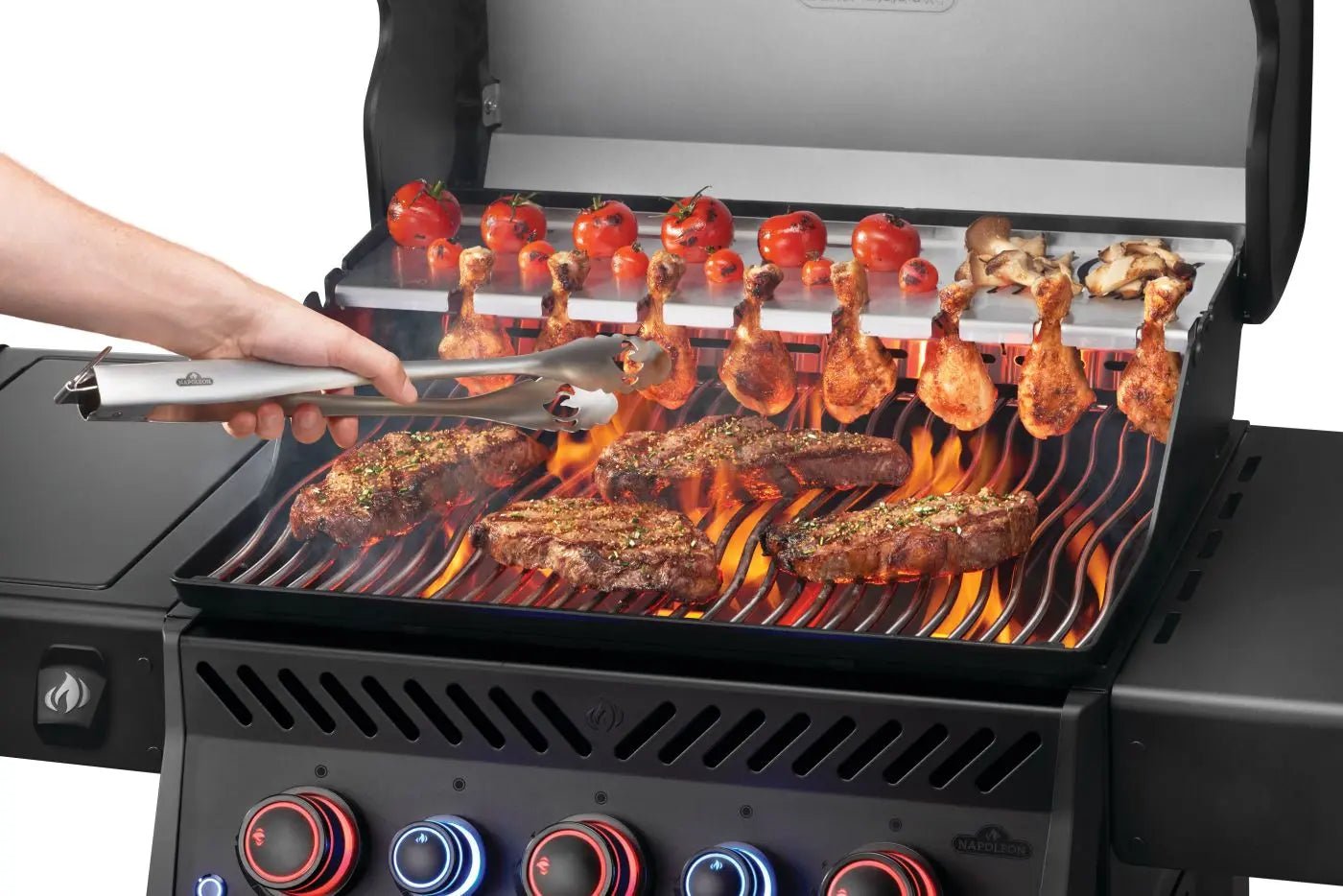 Napoleon Rogue PRO - S Phantom 425 3 - Burner Natural Gas Grill w/ Side Burner & SafetyGlow - RPS425RSIBK - 2 - PHM - Outdoor Grills by Napoleon | Buy at Agent BBQ