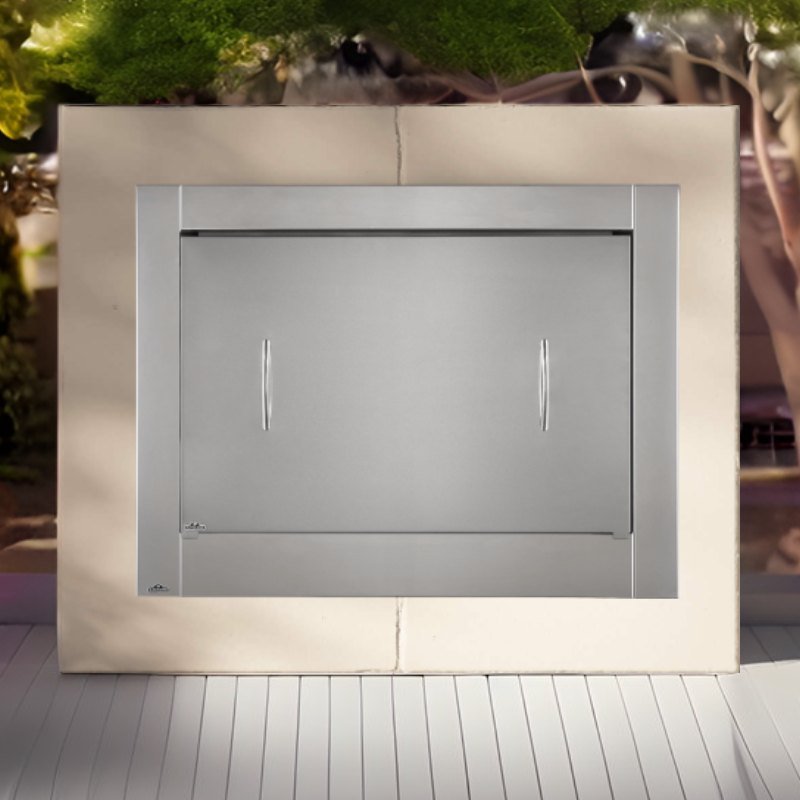 Napoleon Stainless Steel Brushed Cover for Riverside Outdoor Gas Fireplaces - by Napoleon | Buy at Agent BBQ