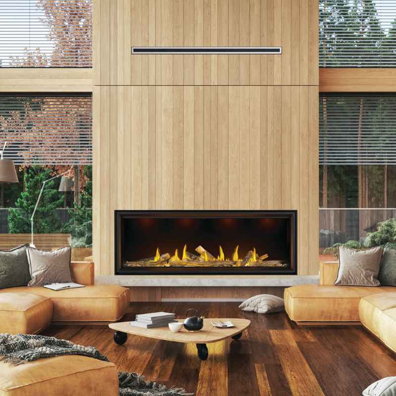 Napoleon Tall Vector 74" Linear Direct Vent Gas Fireplace | TLV74N - by Napoleon | Buy at Agent BBQ