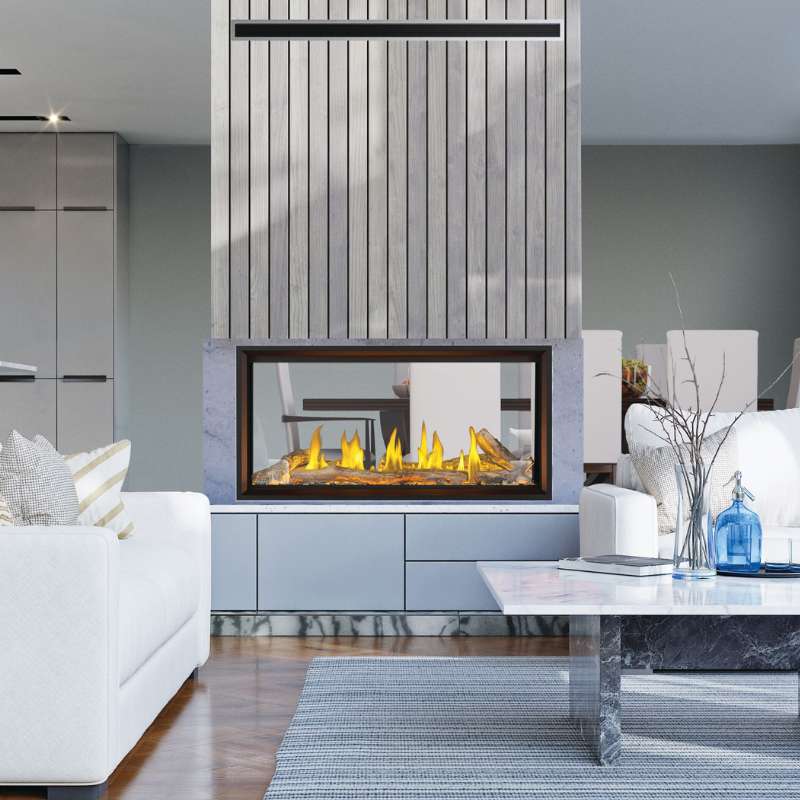 Napoleon Tall Vector 74" See Through Linear Direct Vent Gas Fireplace | TLV74N2 - by Napoleon | Buy at Agent BBQ