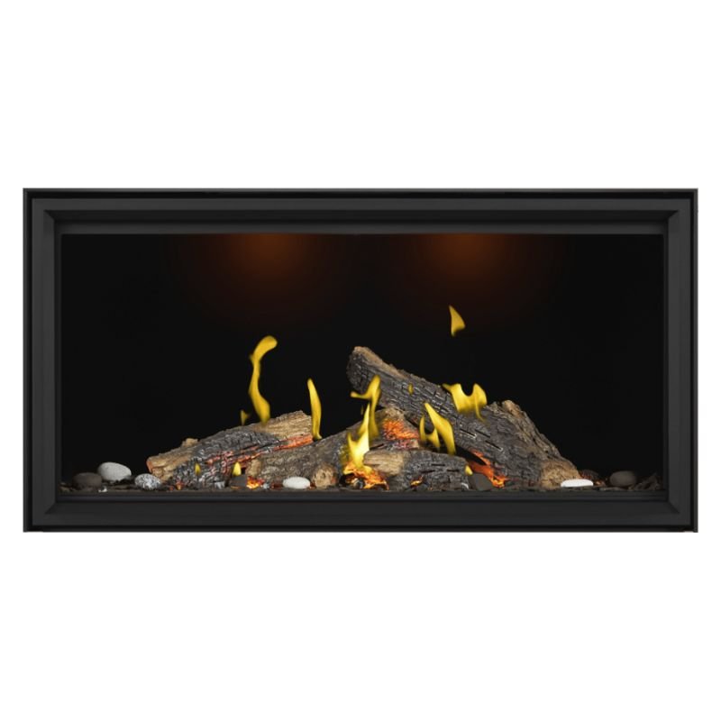 Napoleon Tall Vector with Luminous Logs 50" Direct Vent Linear Gas Fireplace - by Napoleon | Buy at Agent BBQ